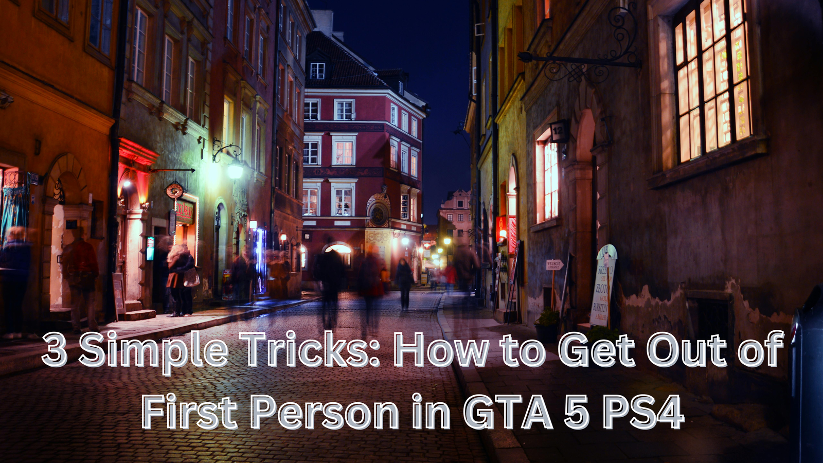 3 Simple Tricks: How to Get Out of First Person in GTA 5 PS4