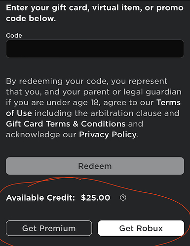 Roblox Gift Card